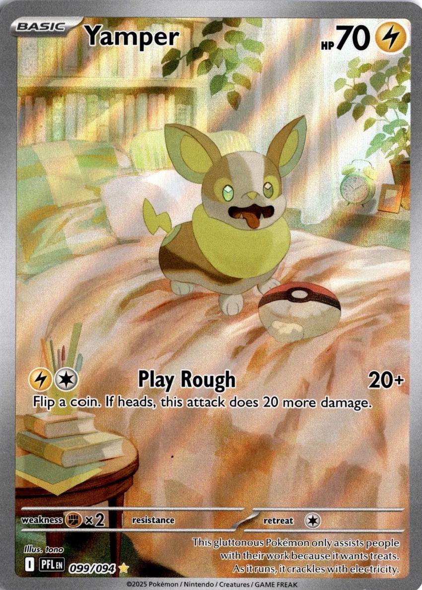 Yamper 2025 Pokemon Mega Evolution Phantasmal Flames