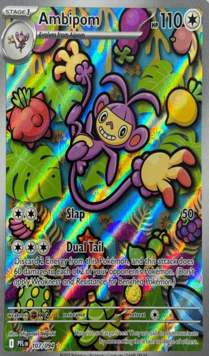 Ambipom 2025 Pokemon Mega Evolution Phantasmal Flames