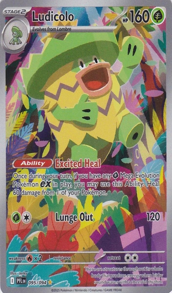 Ludicolo 2025 Pokemon Mega Evolution Phantasmal Flames