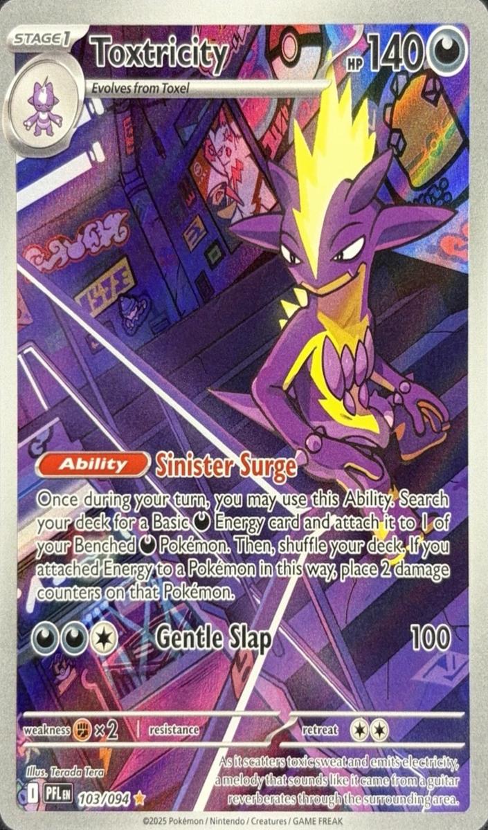Toxtricity 2025 Pokemon Mega Evolution Phantasmal Flames