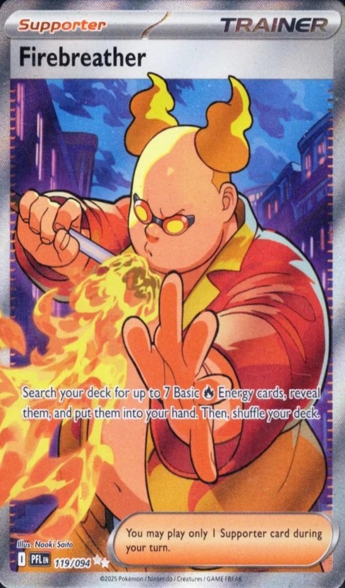 Firebreather 2025 Pokemon Mega Evolution Phantasmal Flames