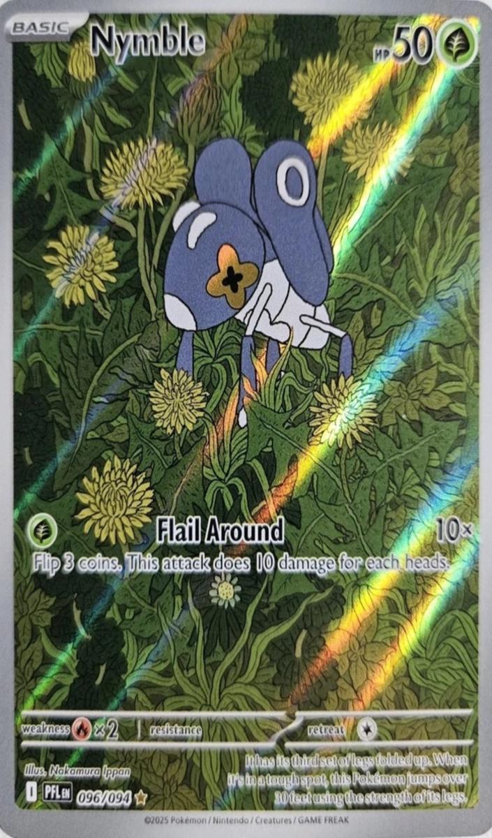 Nymble 2025 Pokemon Mega Evolution Phantasmal Flames
