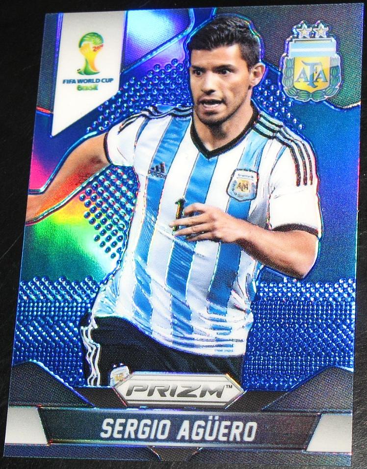 2014 Panini Prizm World Cup Sergio Aguero [Blue] #13 card