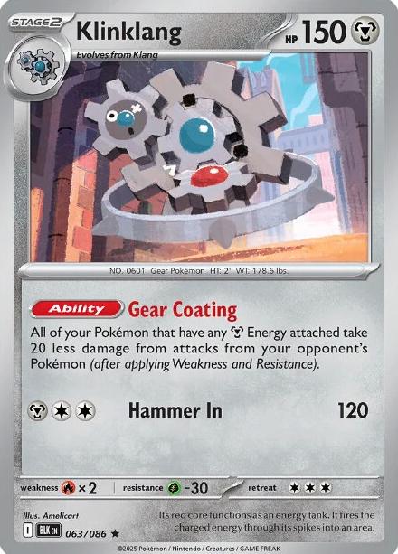 Klinklang 2025 Pokemon Scarlet & Violet Black Bolt