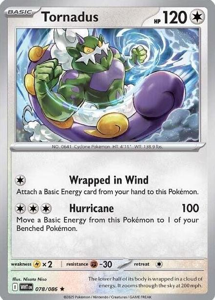 Tornadus 2025 Pokemon Scarlet & Violet White Flare