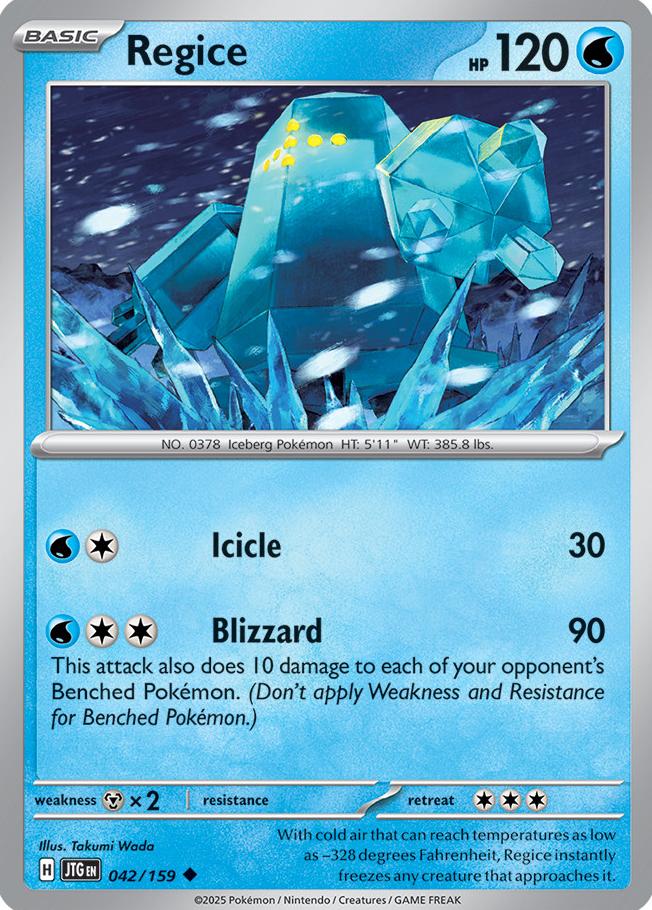 Regice 2025 Pokemon Scarlet & Violet Journey Together