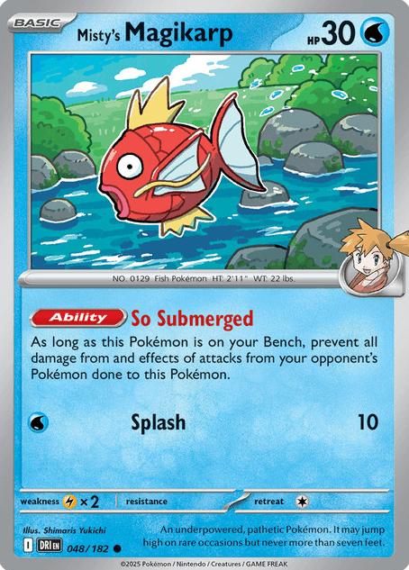 Misty's Magikarp 2025 Pokemon Scarlet & Violet Destined Rivals