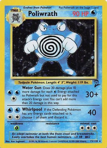 Poliwrath Holo 2000 Pokemon Base Set II