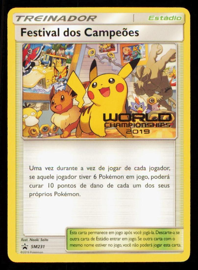2019 Pokemon Sun & Moon Black Star Promo Champions Festival #SM231 card