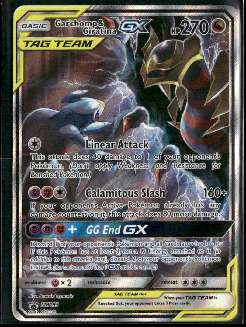 2019 Pokemon GX #SM193 Garchomp / Giratina front