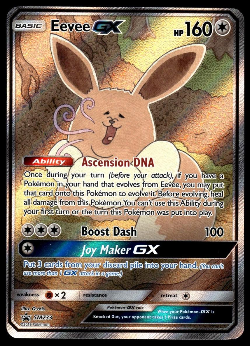 Eevee GX 2019 Pokemon Sun & Moon Black Star Promo