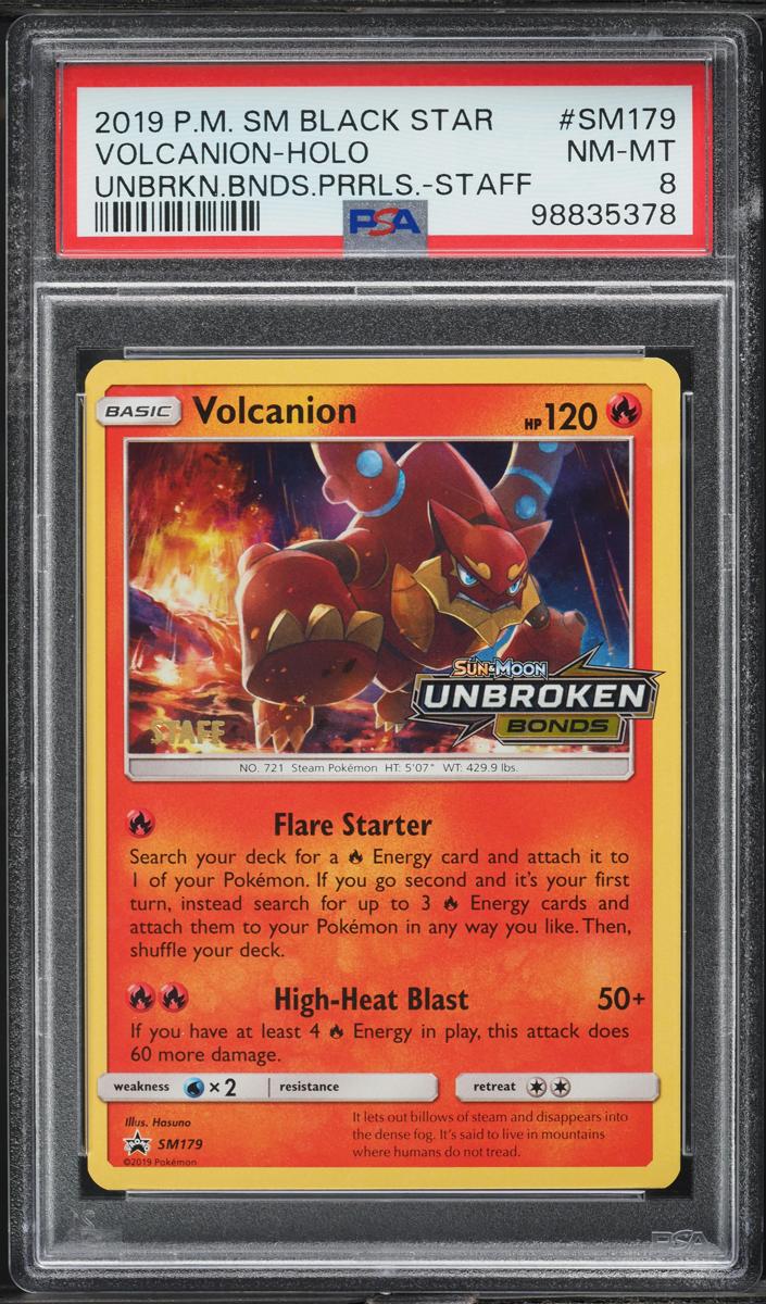 2019 Pokemon Sun & Moon Black Star Promo Volcanion [Staff] #SM179 card