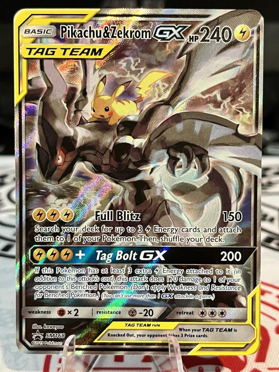 Pikachu & Zekrom GX 2019 Pokemon Sun & Moon Black Star Promo