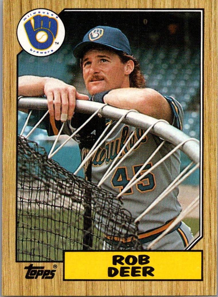 1987 Topps Rob Deer #547 card