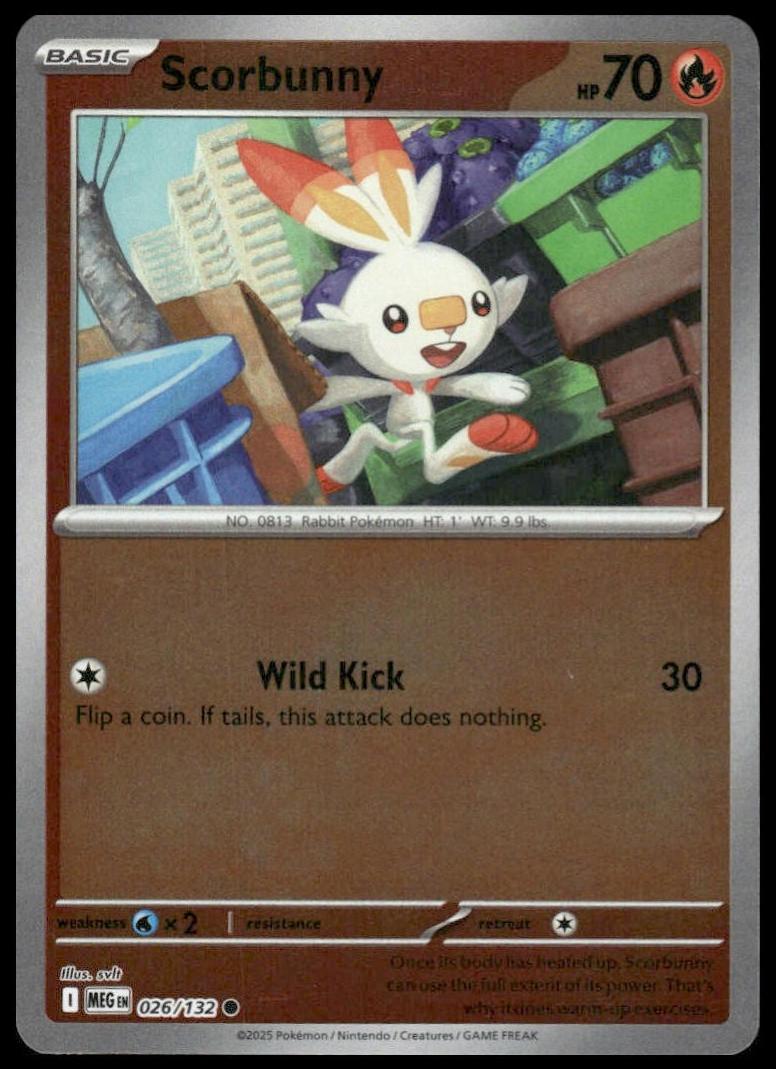 Scorbunny 2025 Pokemon Mega Evolution