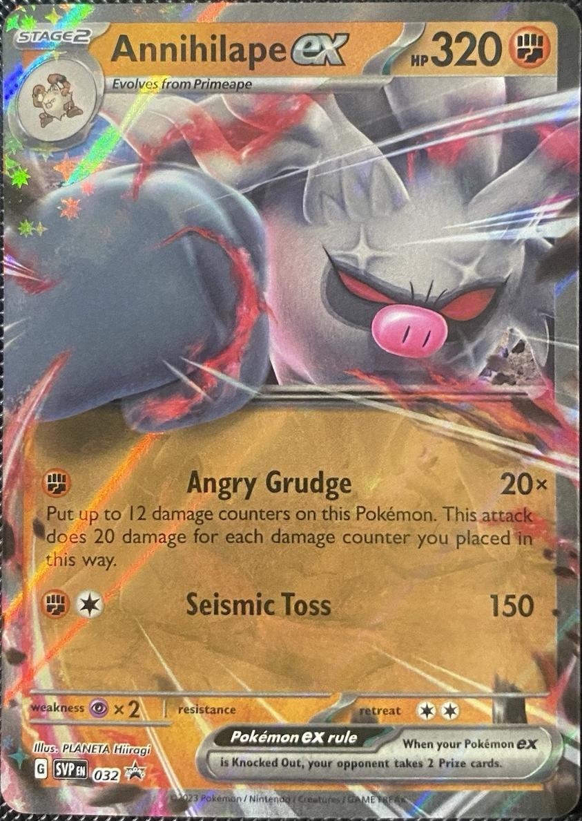 Annihilape EX 2023 Pokemon Scarlet & Violet Black Star Promos Annihilape EX Box