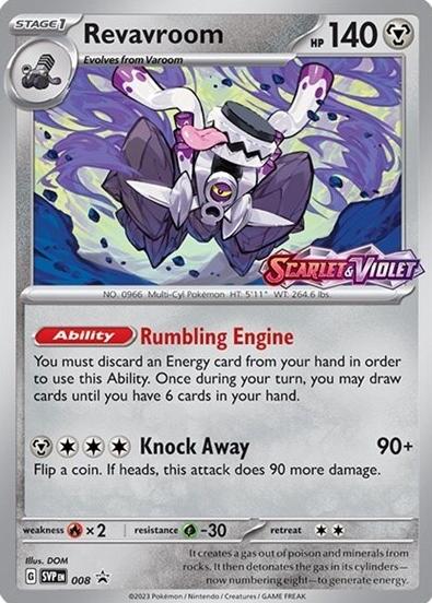 Revavroom 2023 Pokemon Scarlet & Violet Black Star Promos Scarlet & Violet Prerelease
