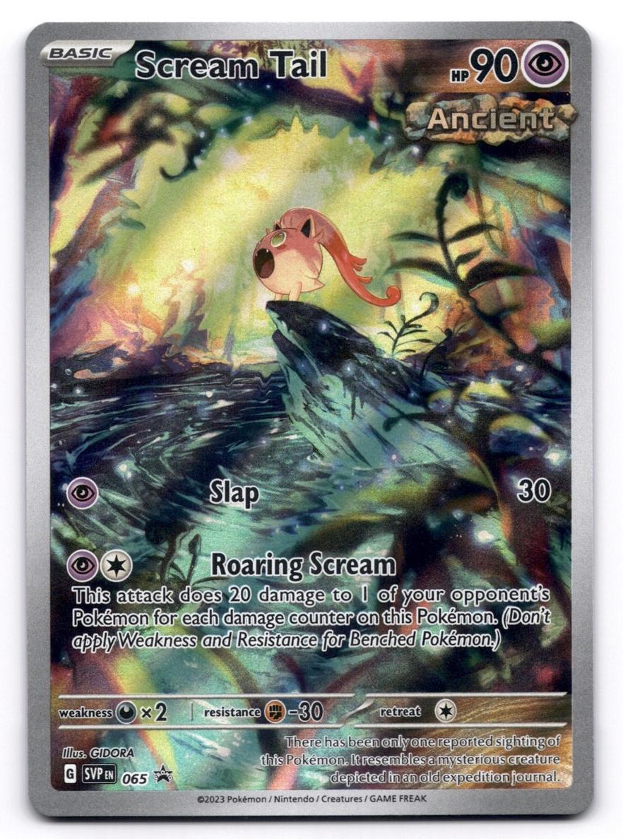Scream Tail 2023 Pokemon Scarlet & Violet Black Star Promos Paradox Rift Elite Trainer Box Roaring Moon