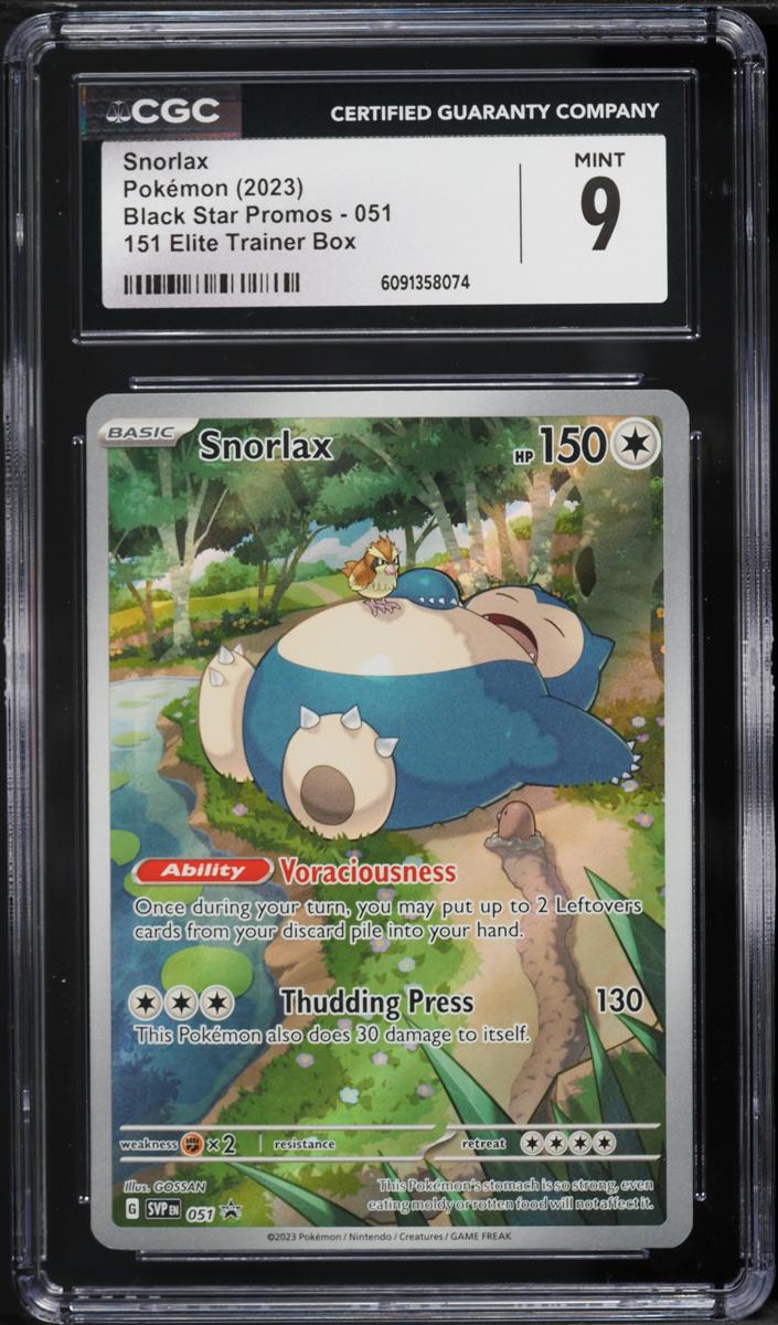 Snorlax 2023 Pokemon Scarlet & Violet Black Star Promos 151 Elite Trainer Box