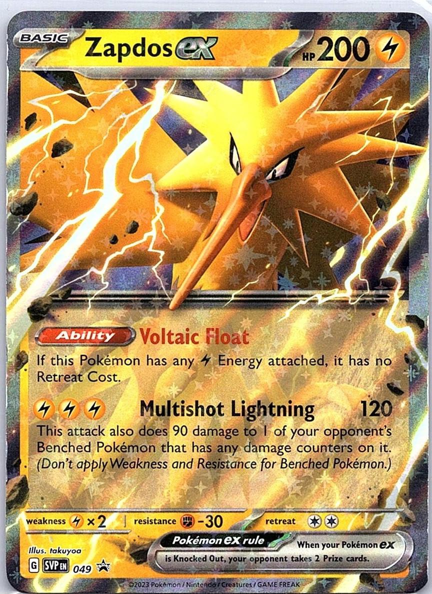 Zapdos EX 2023 Pokemon Scarlet & Violet Black Star Promos Zapdos EX Box