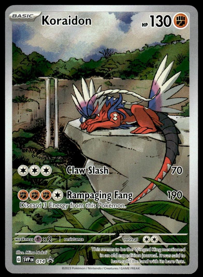 Koraidon 2023 Pokemon Scarlet & Violet Black Star Promos Scarlet & Violet Elite Trainer Box Koraidon