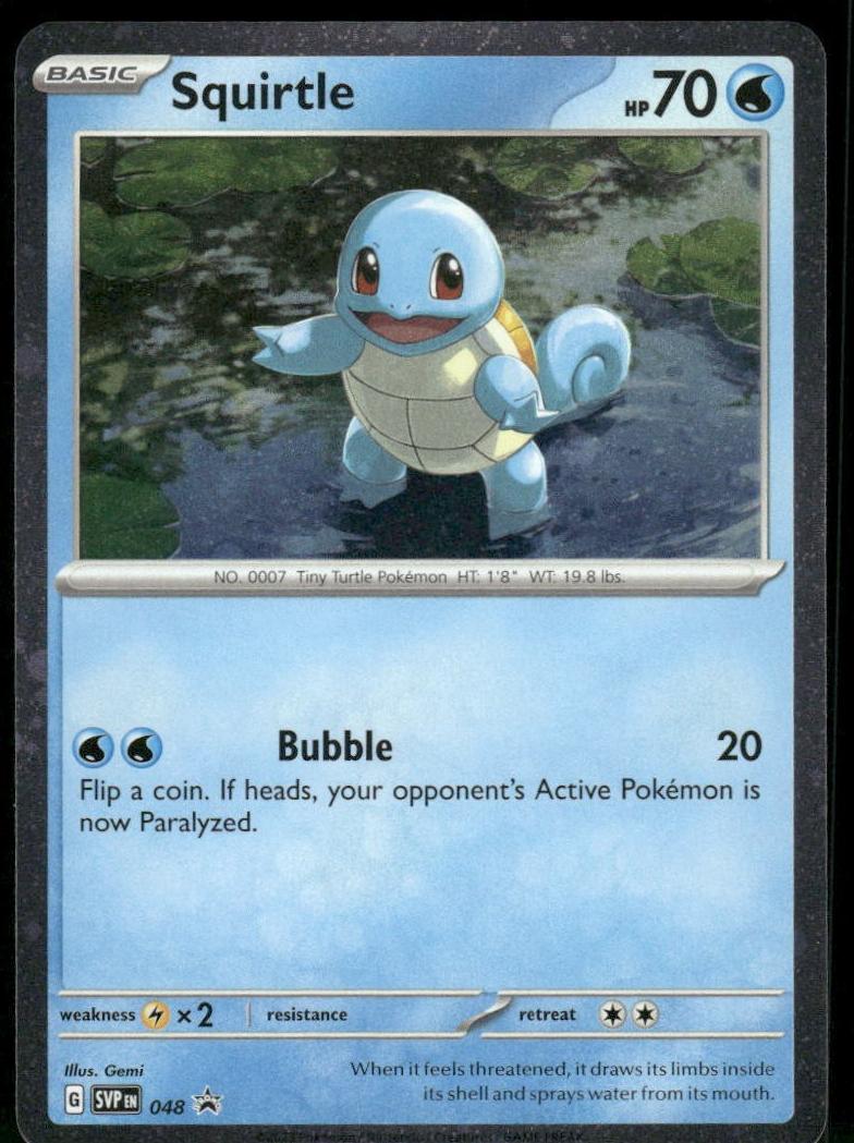 2023 Pokemon Scarlet & Violet 151 Poster Collection #048 Squirtle front