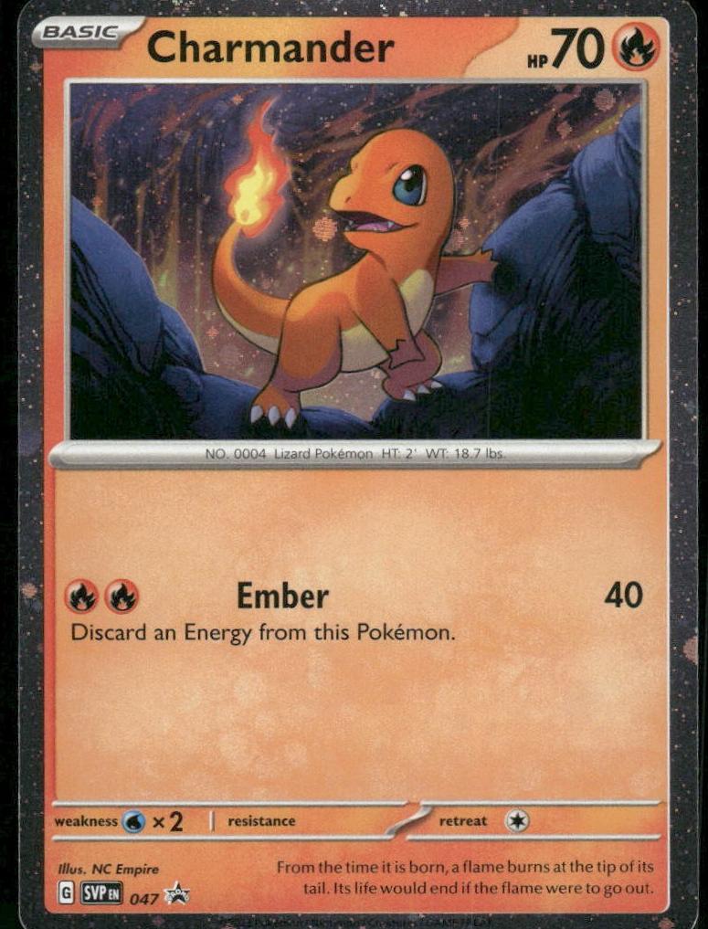 Charmander 2023 Pokemon Scarlet & Violet Black Star Promos 151 Poster Collection