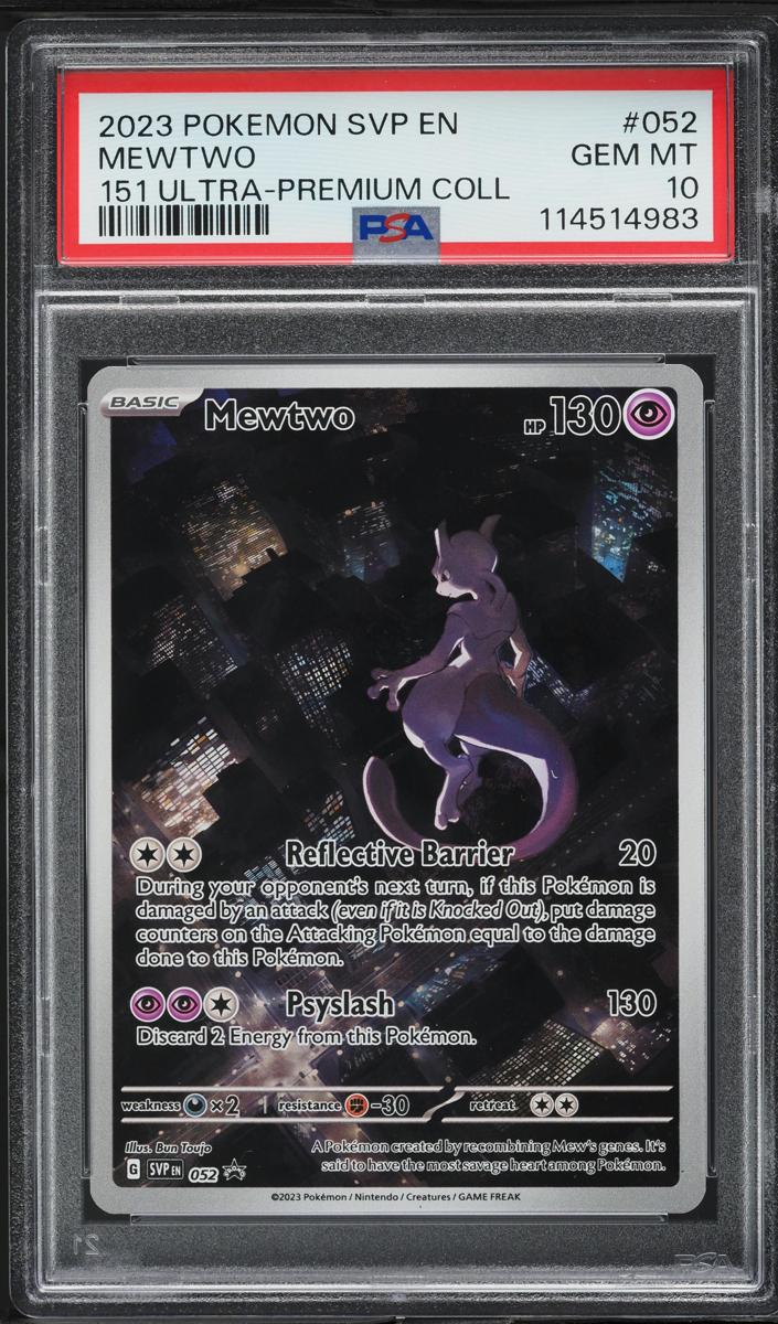 Mewtwo 2023 Pokemon Scarlet & Violet Black Star Promos 151 Ultra-Premium Collection