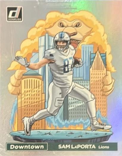 Sam LaPorta 2024 Panini Donruss Downtown! Football
