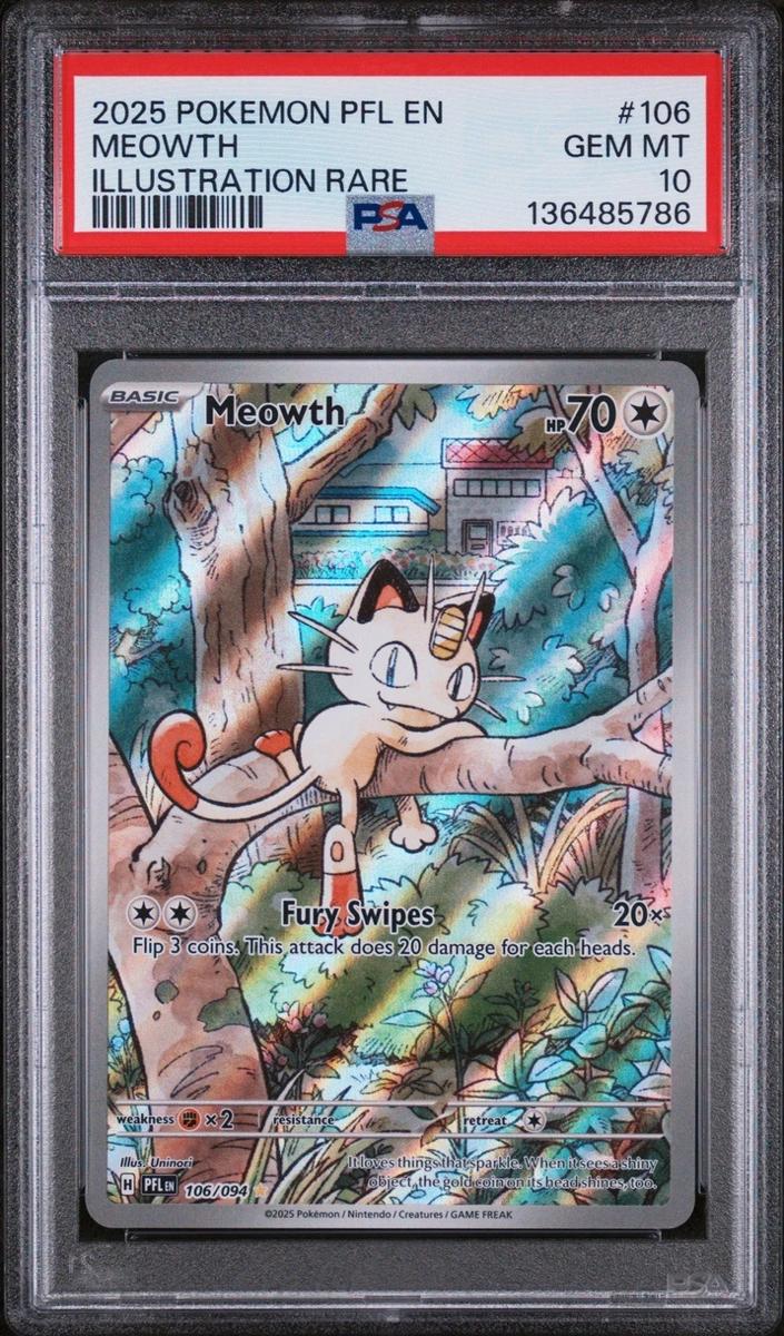 Meowth - 2025 Pokemon Mega Evolution Phantasmal Flames