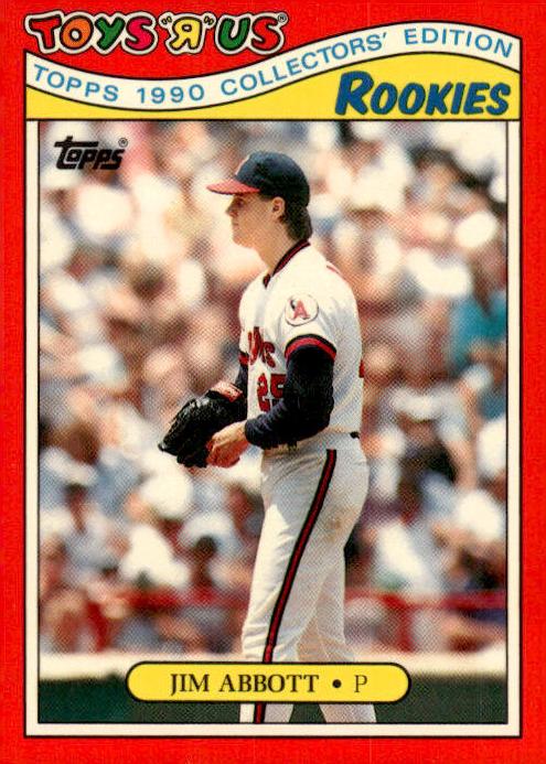 Jim Abbott 1990 Topps Toys R Us Rookies Baseball