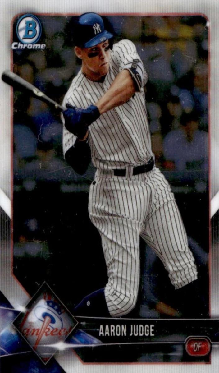 2018 Bowman Chrome Aaron Judge [Orange] #100 card