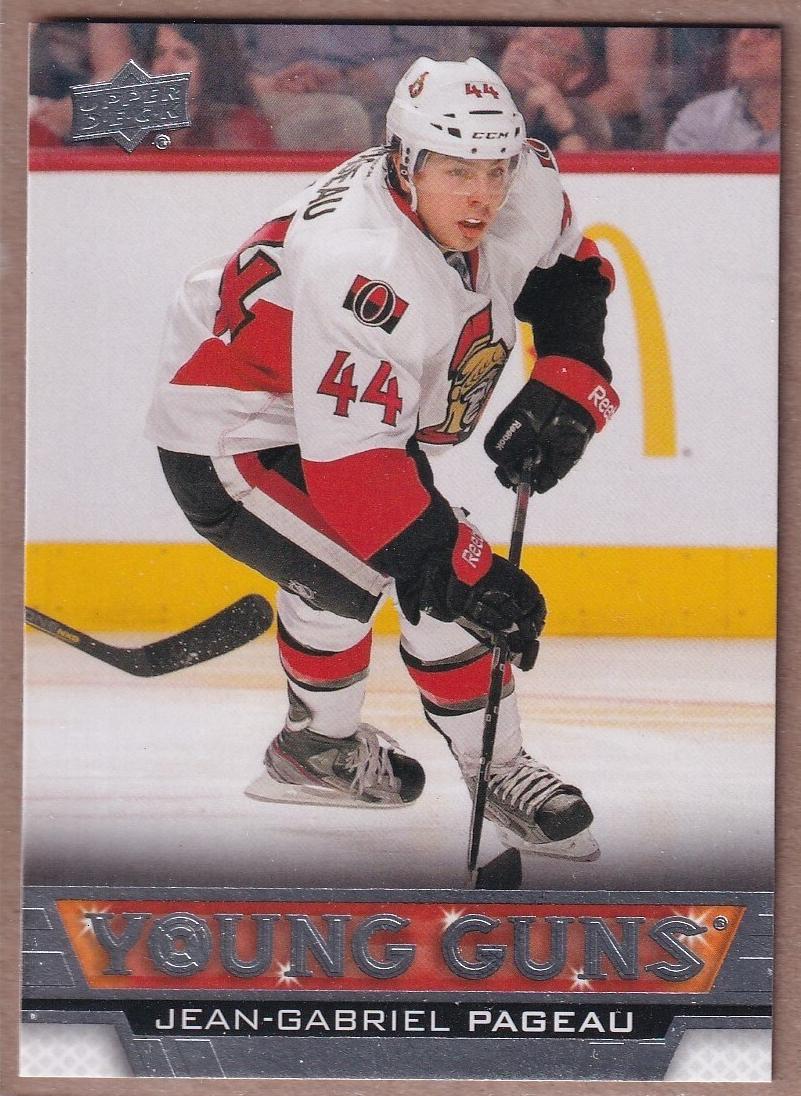 2013 Upper Deck Jean-Gabriel Pageau #209 card