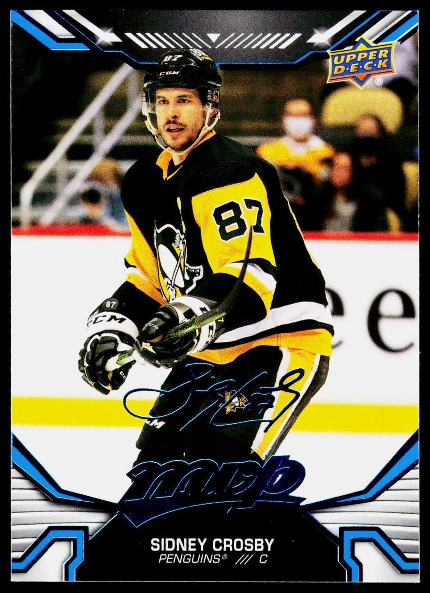 2022 Upper Deck MVP Sidney Crosby [Blue Script] #218 card