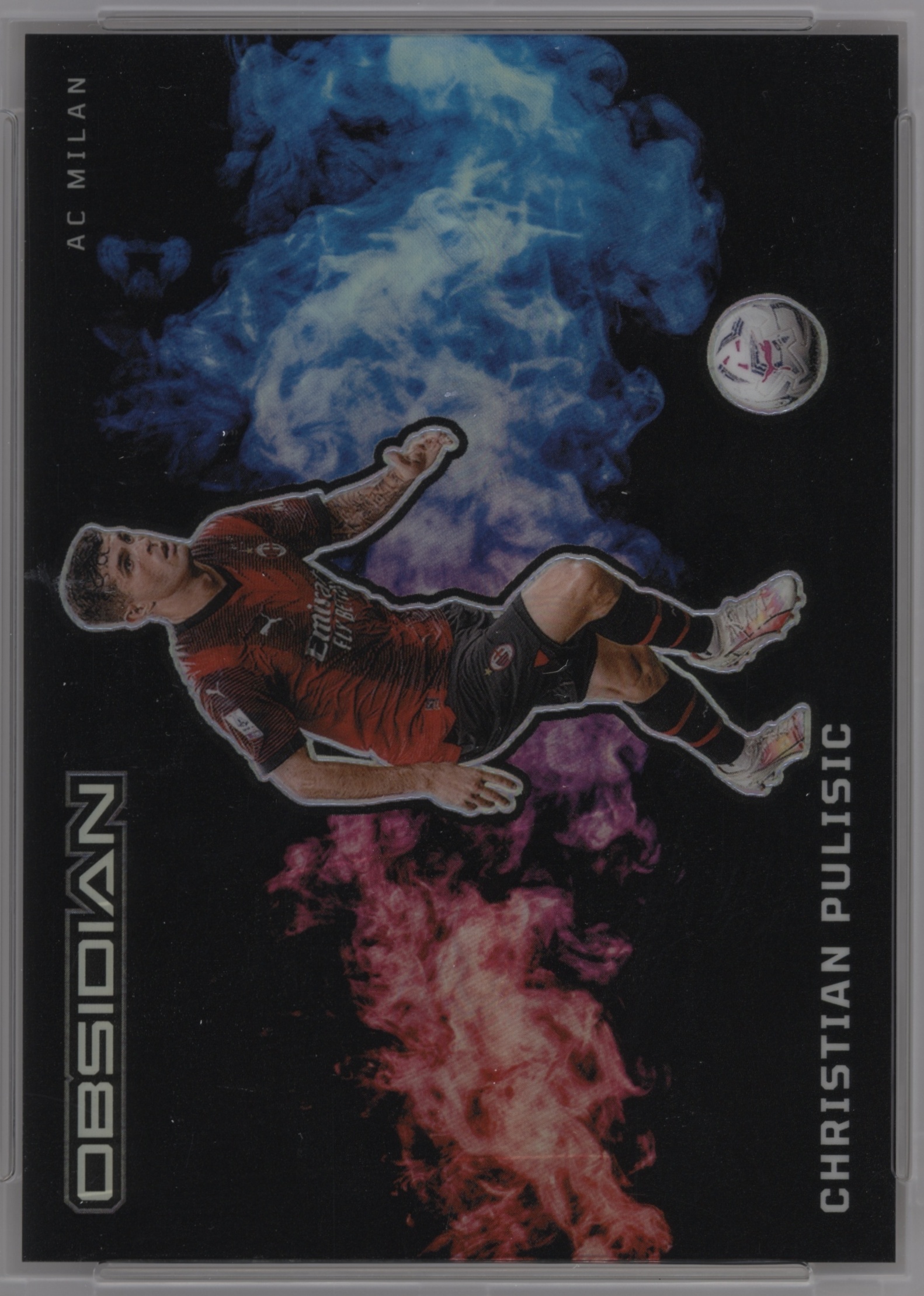 2023 Panini Obsidian Black Color Blast Christian Pulisic #2 card