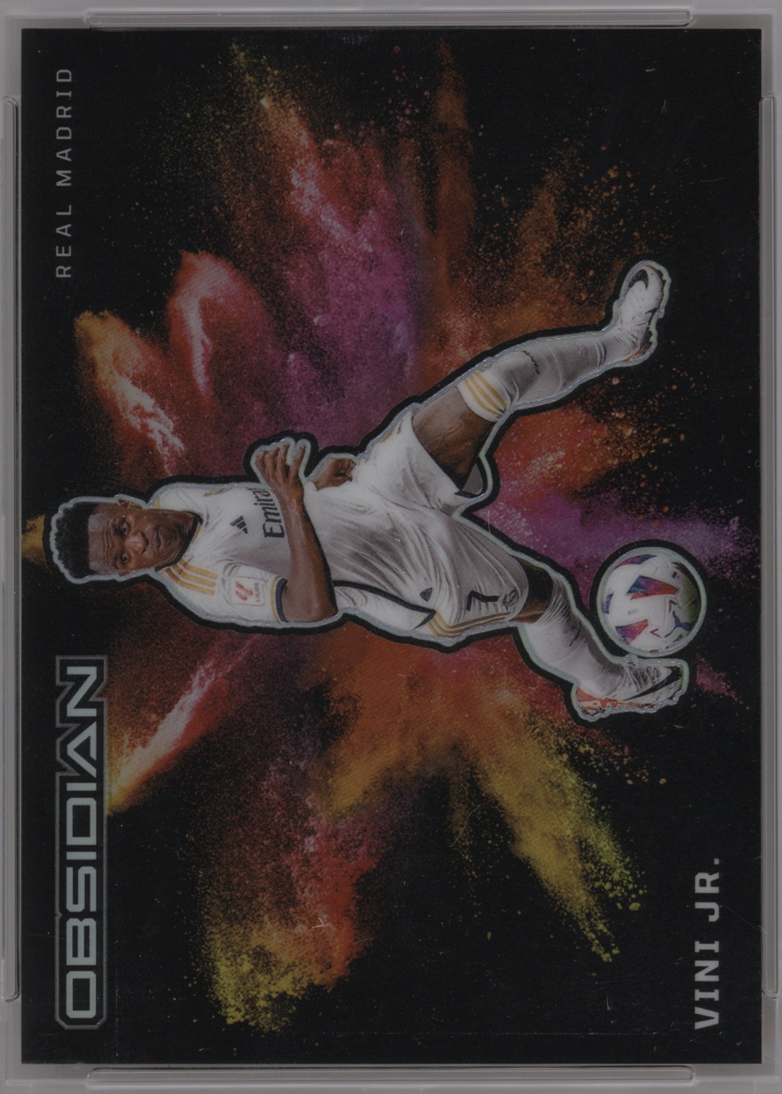 2023 Panini Obsidian Black Color Blast Vini Jr. #14 card