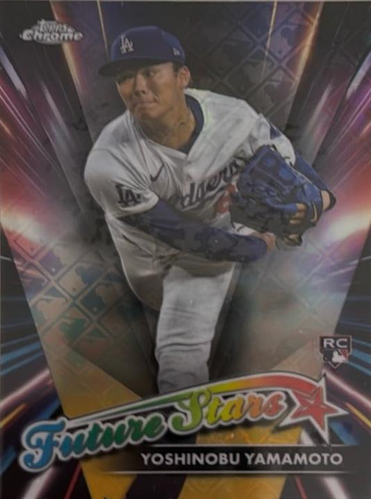 2024 Topps Chrome Logofractor Future Stars Yoshinobu Yamamoto #FSLE-8 card