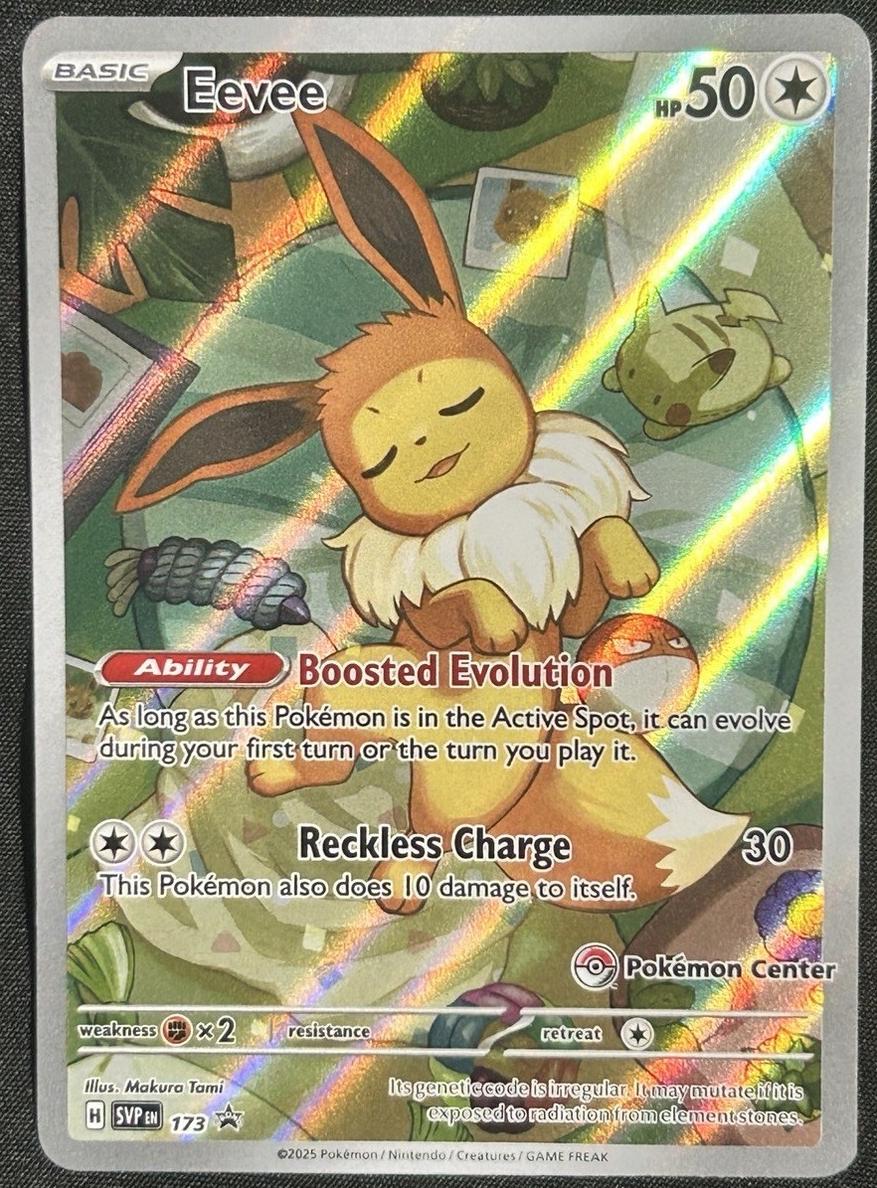 Eevee 2025 Pokemon Scarlet & Violet Black Star Promos Prismatic Evolutions Pokemon Center Elite Trainer Box
