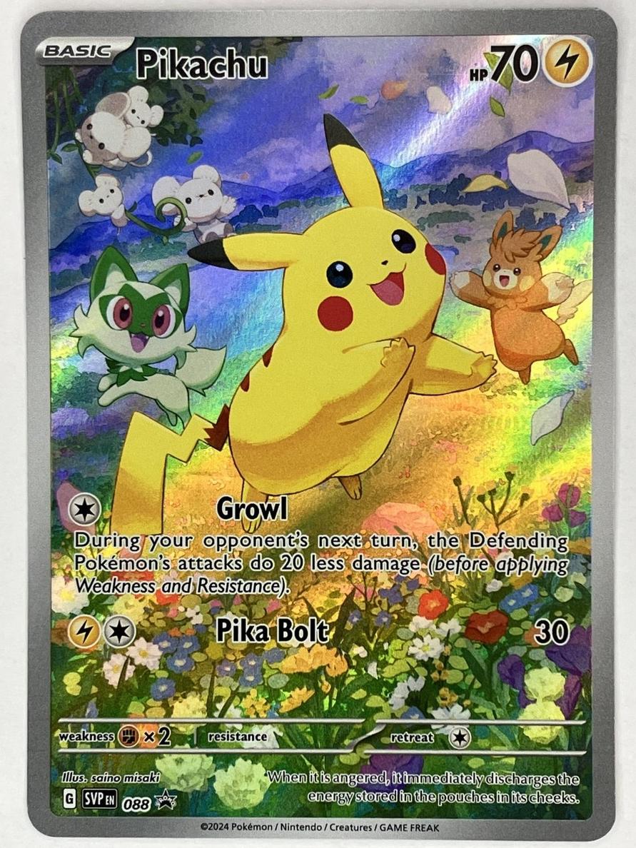 2024 Pokemon PALDEA ADVENTURE CHEST #088 Pikachu front