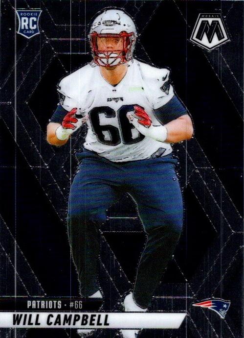 Will Campbell 2025 Mosaic Football card