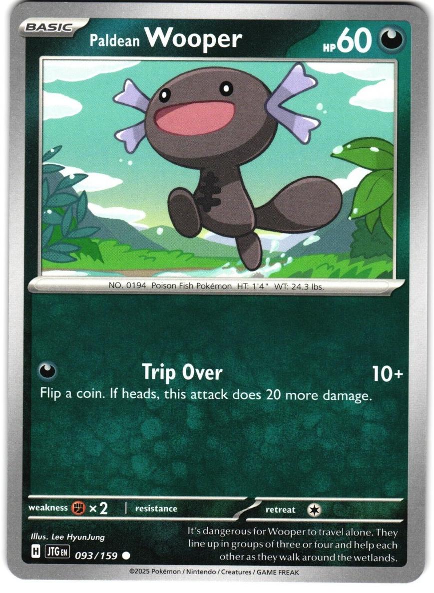 Paldean Wooper 2025 Pokemon Scarlet & Violet Journey Together