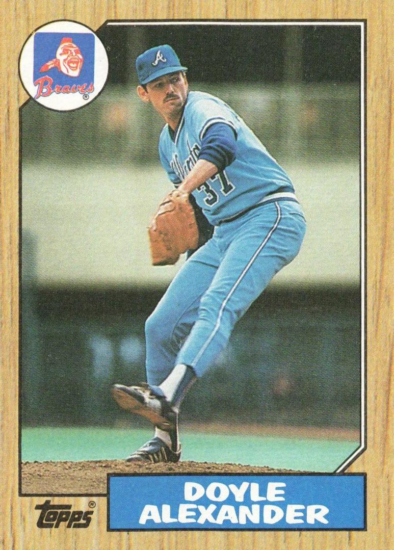 1987 Topps Doyle Alexander #686 card