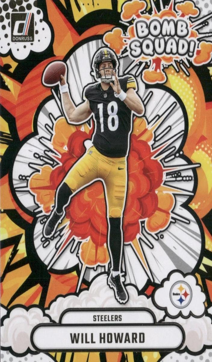 2025 Panini Donruss Bomb Squad Autograph Will Howard #BS-WHD card