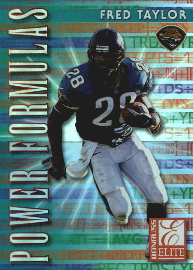 Fred Taylor 1999 Donruss Elite Power Formulas Football