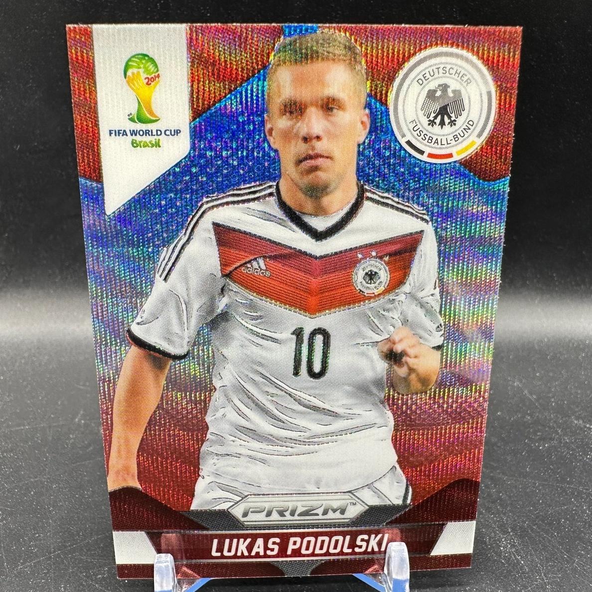 2014 Lukas Podolski [Blue and Red Wave] #92