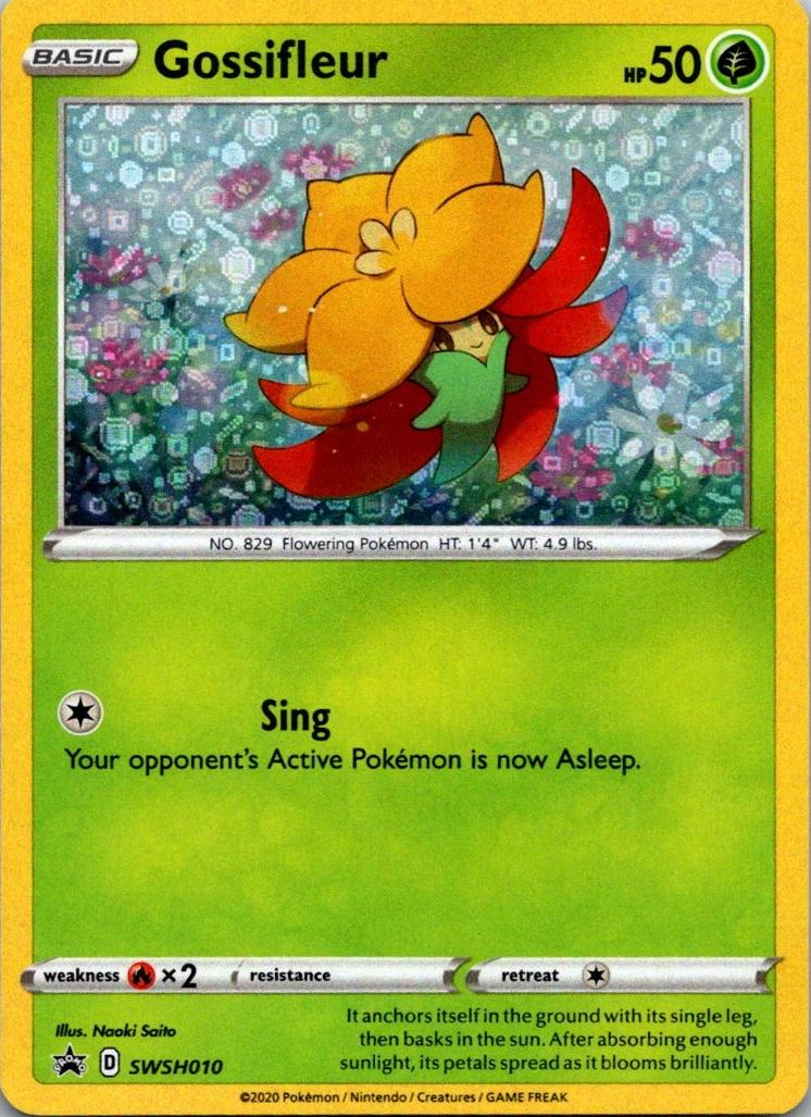 Gossifleur 2020 Pokemon SWSH Black Star Promo 2021 General Mills 25th Anniversary Holo