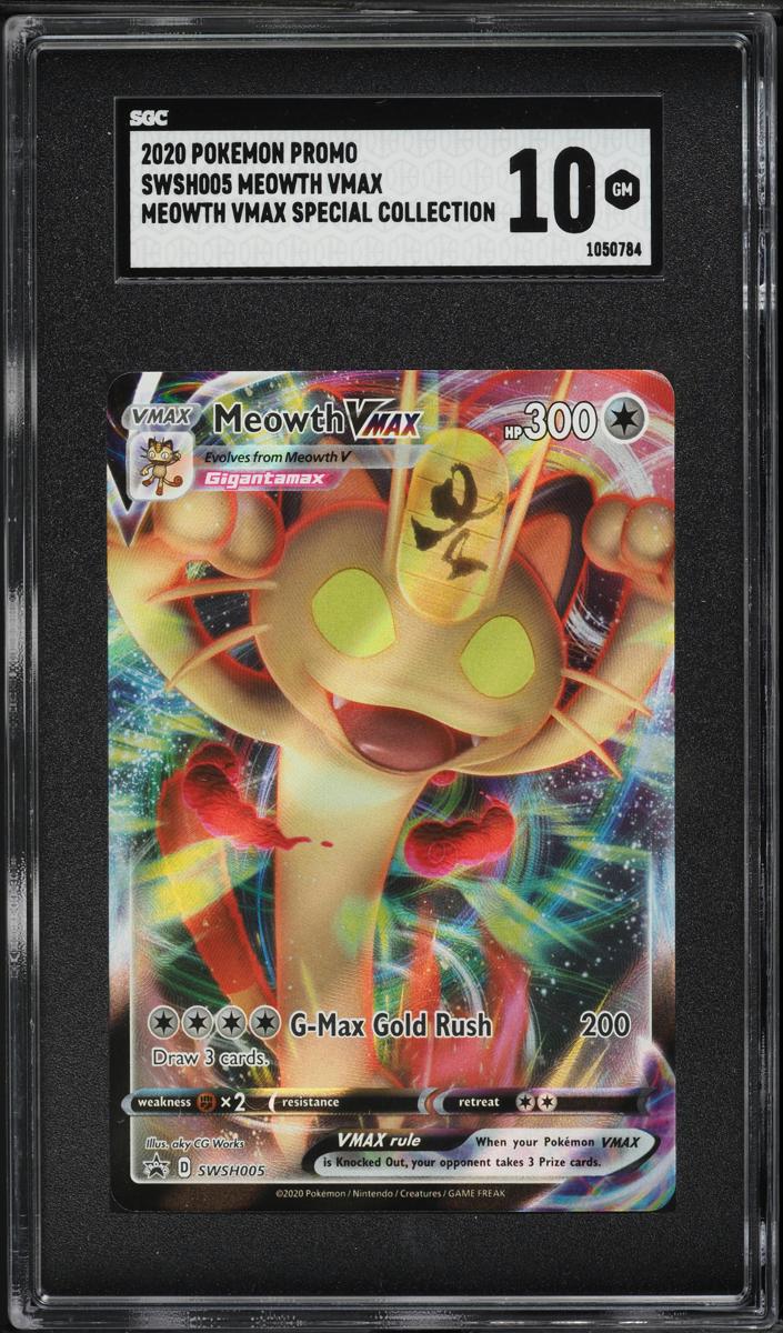 Meowth Vmax 2020 Pokemon SWSH Black Star Promo Meowth Vmax Special Collection
