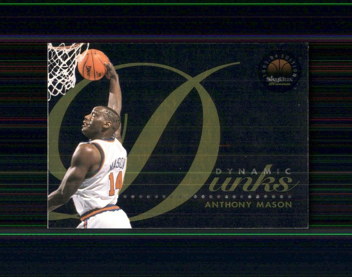 1993 Skybox Premium Anthony Mason #D6 card