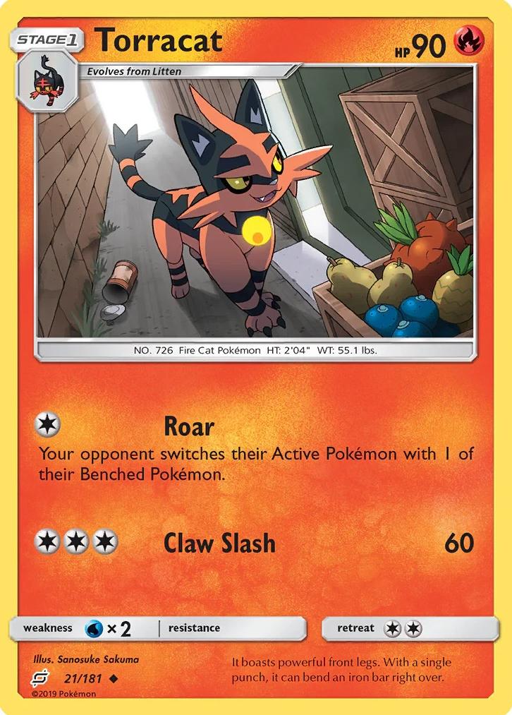 Torracat 2019 Pokemon Sun & Moon Team Up