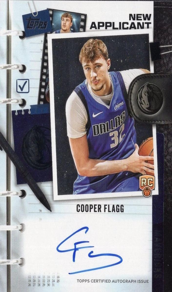 2025 Topps New Applicants Autograph Cooper Flagg #NA-CF card